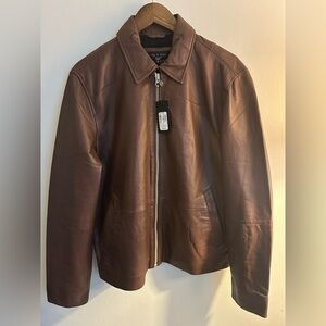 NWT Rag & Bone Matias Leather Jacket Espresso Men’s M
